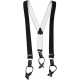 Y-Bretelles noirs Large pour les boutons