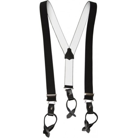 Y-Bretelles noirs Large pour les boutons