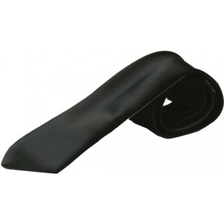 Smalt cherise rødt slips - micro polyester