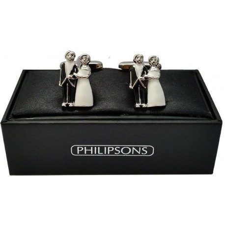 Boutons de manchette - mariés